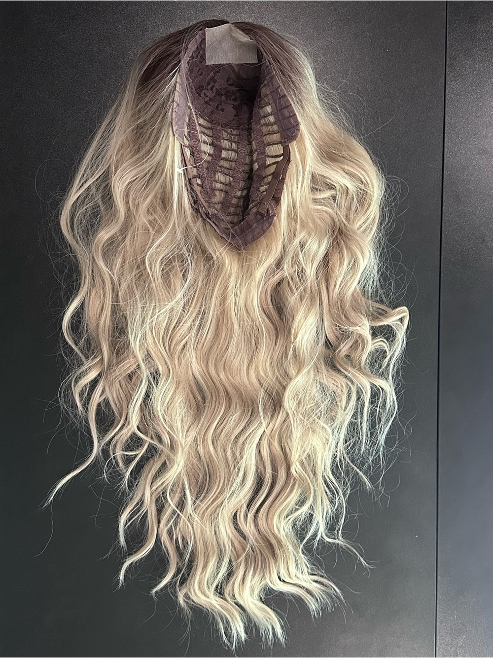24 inch Blonde Ombré Wig - Picture 2 of 4